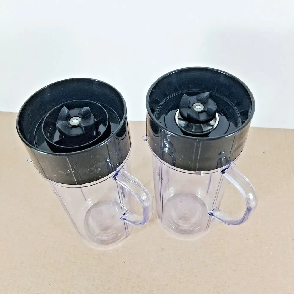 MAGIC BULLET 16pc Mixed Parts Lot! Cups, Lids, Blender Jar, Strainers + More!